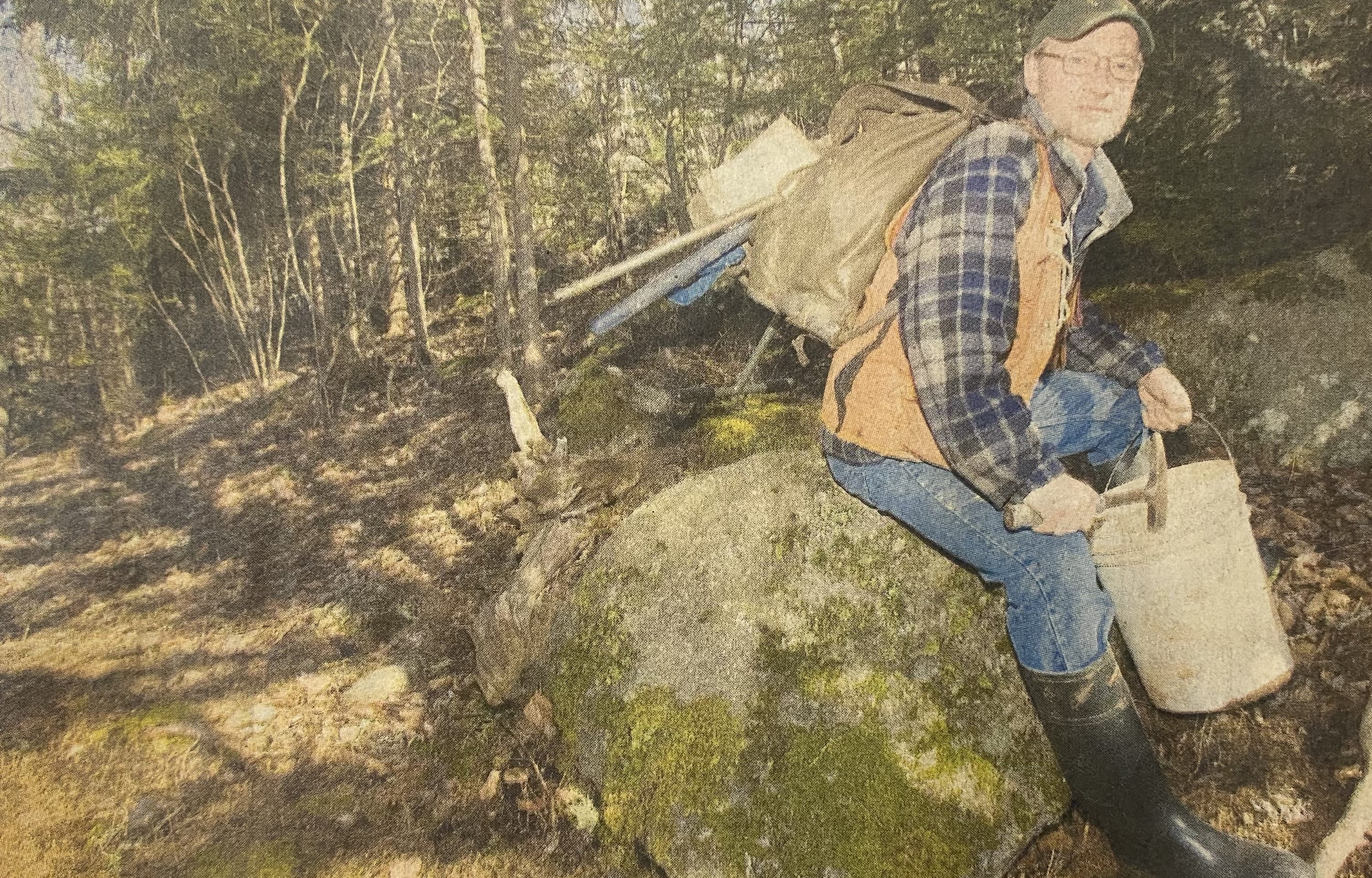 Lindsay Allen in the Nova Scotia woods, Chronicle Herald.