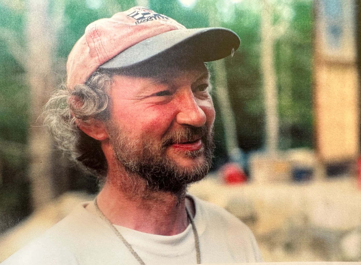 Lindsay Allen in the woods, earlier years.