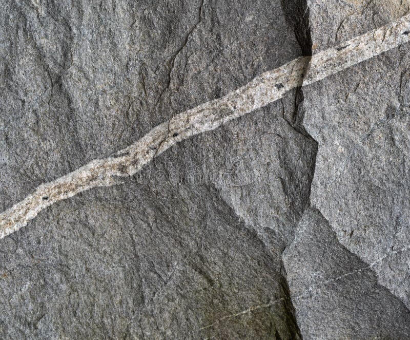 Quartz vein in slate.