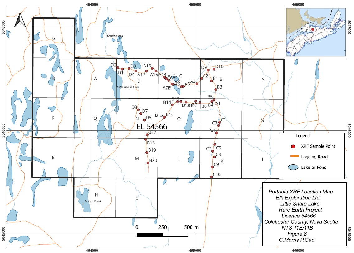 K/Rb ratio plot from the 2023 XRF survey.